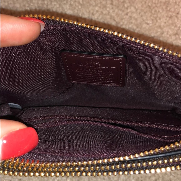 Coach wristlet oxblood/bronze color. Brand new!! - Picture 5 of 6